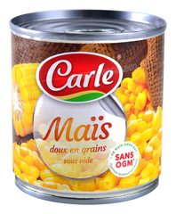 MAIS DOUX EN GRAINS SANS OGM SOUS VIDE 340G CARLE