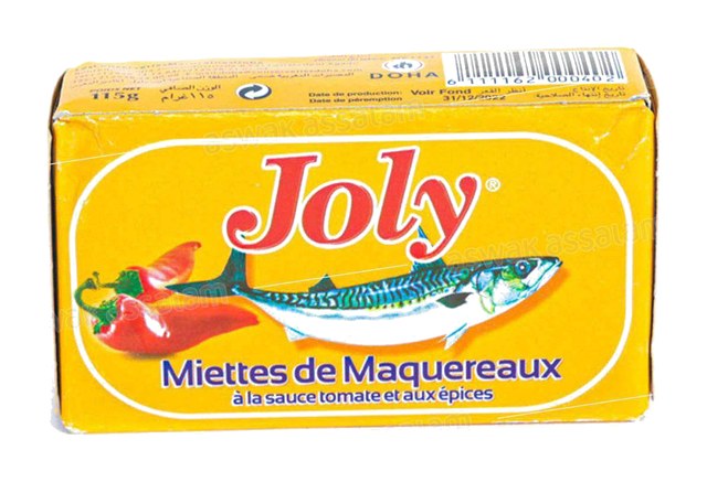 MIETTES DE MAQUEREAUX A LA SAUCE TOMATE ET AUX EPICES 125G JOLY