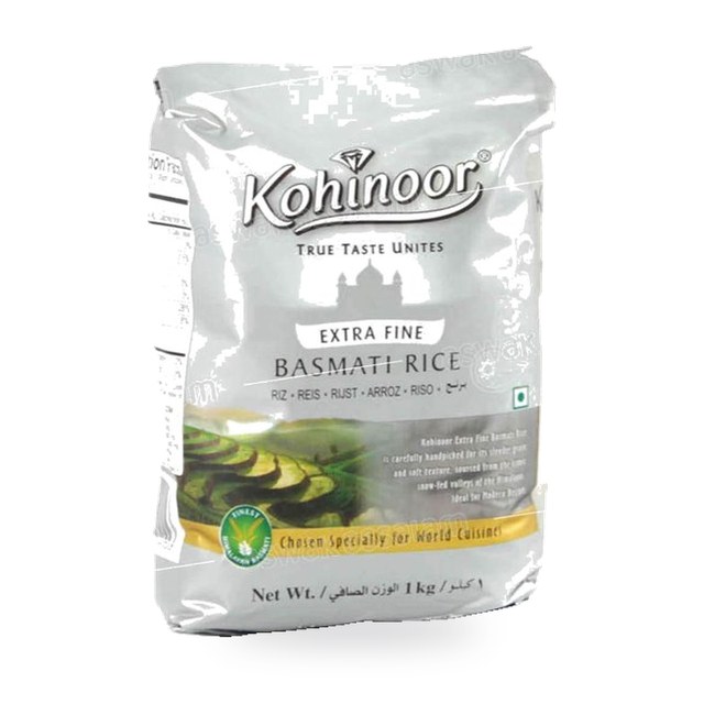 RIZ BASMATI EXTRA FIN 1KG KOHINOOR