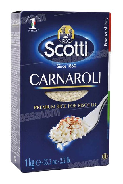 RIZ POUR RISOTTO CARNAROLI 1KG SCOTTI