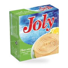 THON ENTIER A L’HUILE VEGETALE ET CITRON 85G JOLY
