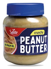 BEURRE DE CACAHUETES CRUNCHY SANS HUILE DE PALME 350G SANTE