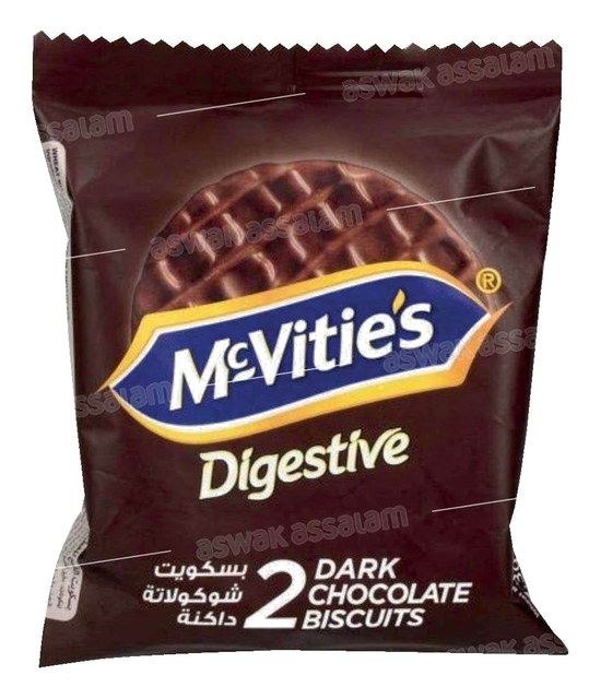 BISCUIT 2 PIECES DIGESTIVES CHOCOLAT NOIR MCVITIE’S