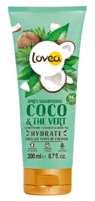 APRES-SHAMPOOING COCO ET THE VERT TOUS TYPES DE CHEVEUX 250ML LOVEA