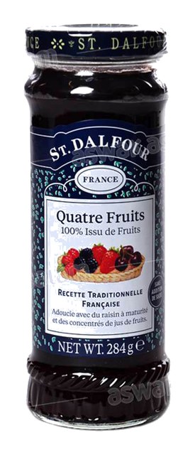 CONFITURE 4 FRUITS SANS SUCRE 284G ST DALFOUR