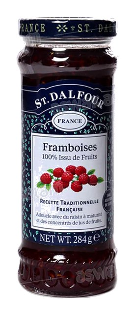 CONFITURE DE FRAMBOISES SANS SUCRE 284G ST DALFOUR