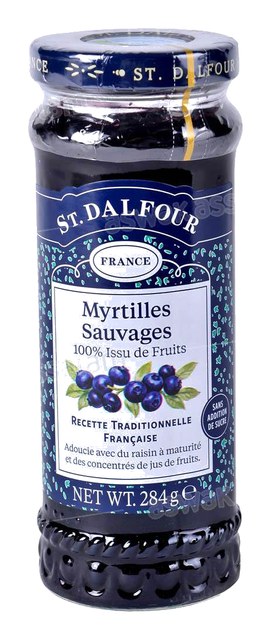 CONFITURE DE MYRTILLES SANS SUCRE 284G ST DALFOUR