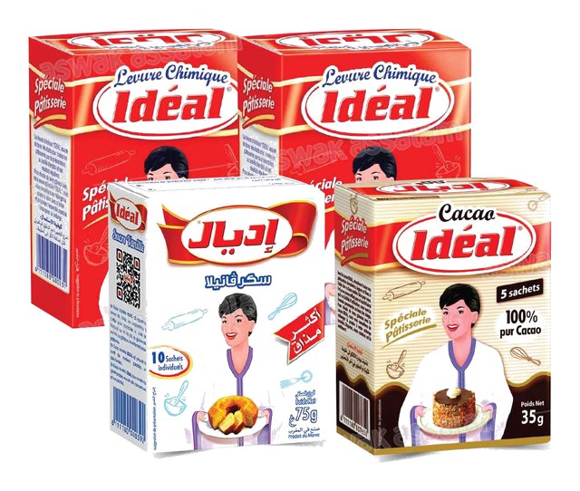 LOT DE 2 LEVURES CHIMIQUES + 1 SUCRE VANILLE + 1 POUDRE CACAO IDEAL (LIVRET DE RECETTES GRATUIT)