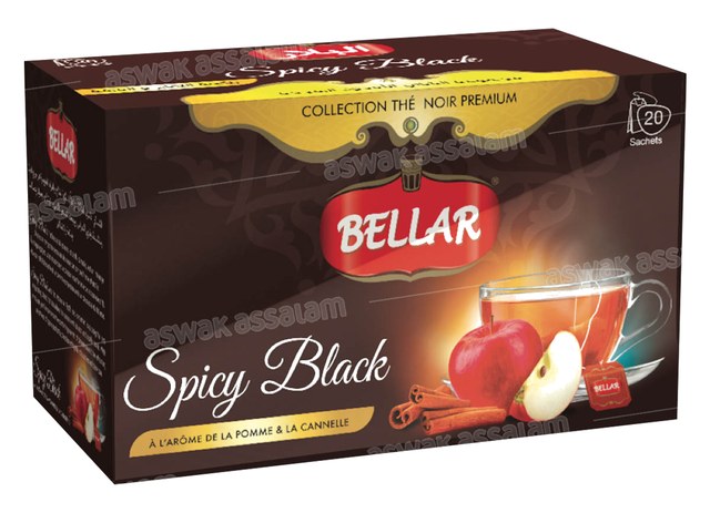 INFUSION BLACK SPICY AROME POMME ET CANNELLE 20 SACHETS BELLAR