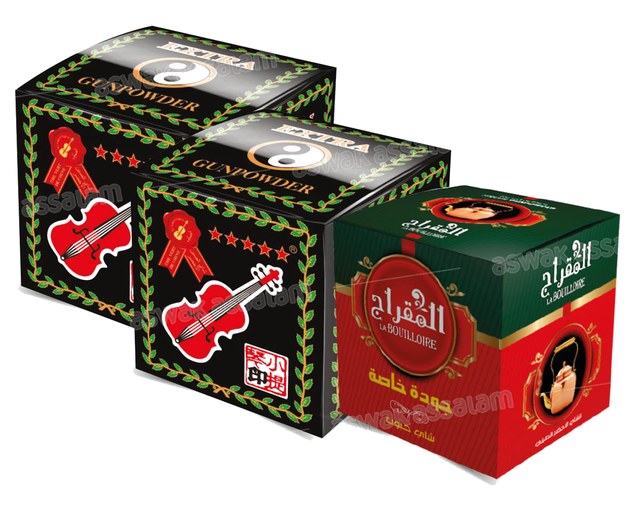 PACK DE 2 THES VERTS EN GRAINS 200G VIOLON (THE VERT BOUILLOIRE 143G GRATUIT)
