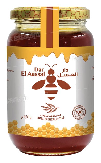 MIEL EUCALYPTUS VERRE 450G DAR EL AASSAL
