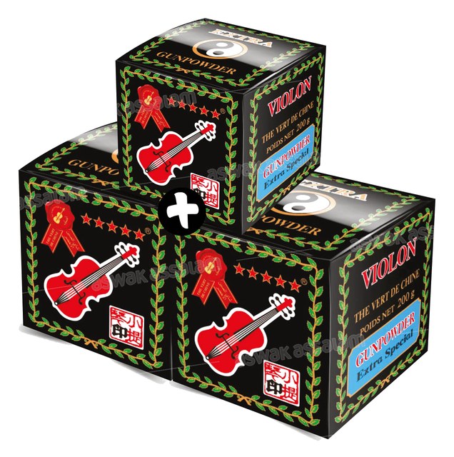LOT DE 2 THES VERTS CHAARA V9371 200G VIOLON (THE 100G GRATUIT)
