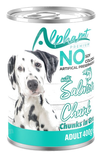 BOUCHEES SAUMON POUR CHIEN ADULTE 400G ALPHAPET