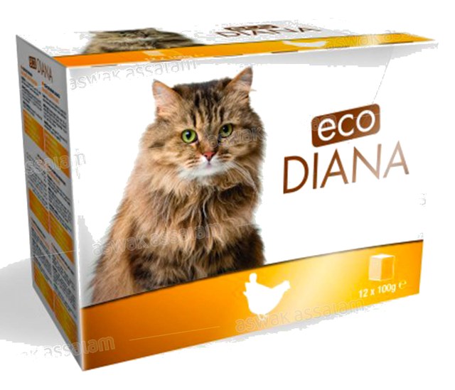 PATE DE POULET EN BARQUETTE POUR CHAT 12*100G PACK ECO DIANA