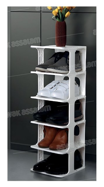 MEUBLE A CHAUSSURES GRIS 25*28*80CM