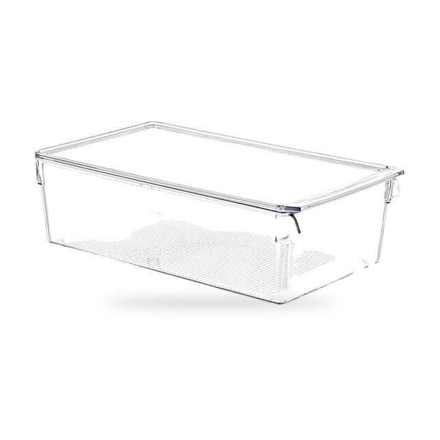 ORGANISATEUR TRANSPARENT AVEC COUVERCLE 36*20,5*10CM