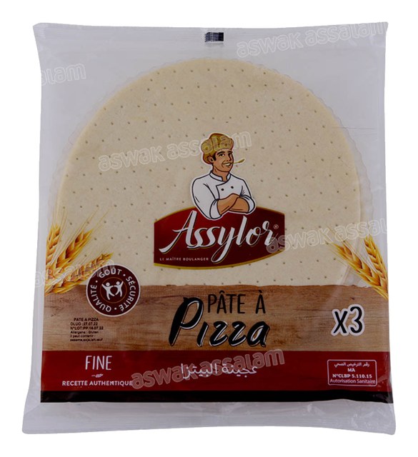 PATE A PIZZA 30CM 3 UNITES ASSYLOR