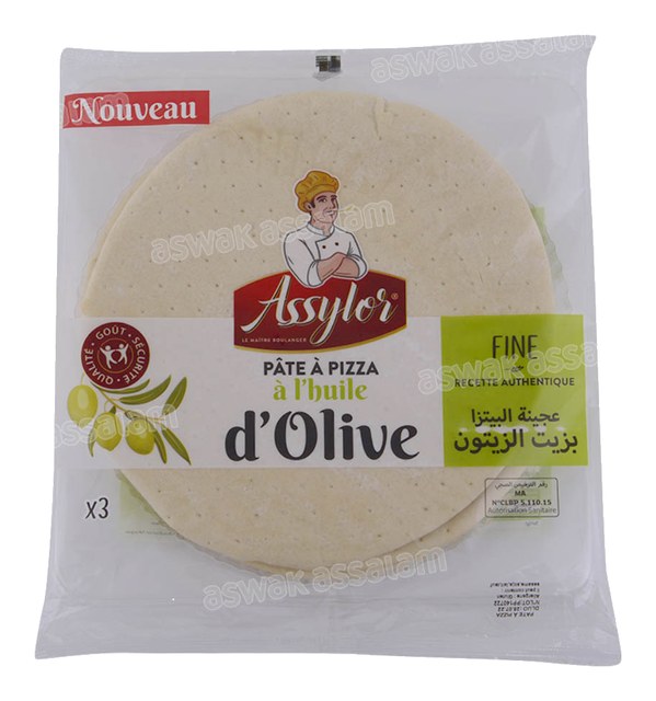 PATE A PIZZA A L’HUILE D’OLIVE 3 UNITES ASSYLOR