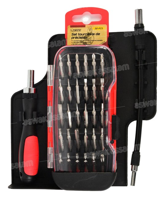 SET TOURNEVIS DE PRECISION 32 PIECES