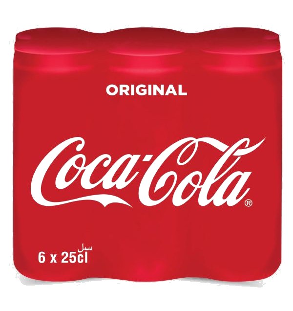Pack 6 canettes boissons gazeuses 25cl – COCA-COLA