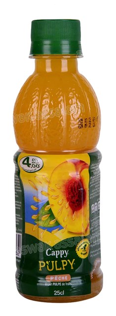 BOISSON A LA PULPE PECHE 25CL CAPPY PULPY