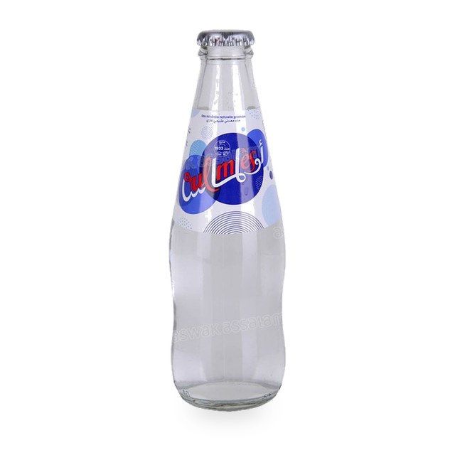 EAU MINERALE GAZEUSE BOUTEILLE EN VERRE 25CL OULMES