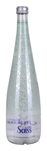 EAU MINERALE GAZEUSE BOUTEILLE EN VERRE 75CL AIN SAISS