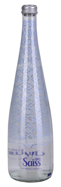 EAU MINERALE NATURELLE BOUTEILLE EN VERRE 75CL AIN SAISS