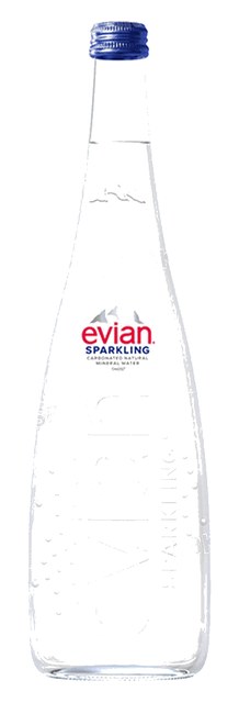 EAU MINERALE NATURELLE PETILLANTE 75CL EVIAN