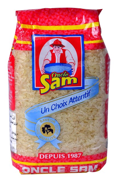 RIZ LONG BLANC 900G ONCLE SAM