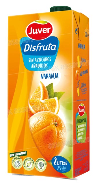 NECTAR ORANGE SANS SUCRE 2L JUVER DISFRUTA