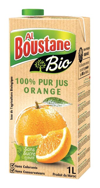 PUR JUS D’ORANGE BIO 1L AL BOUSTANE
