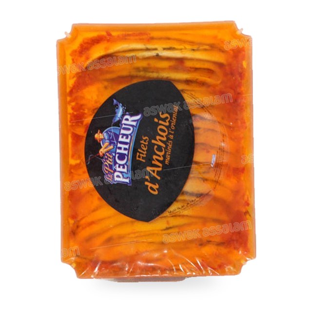 FILETS D’ANCHOIS MARINES A L’ORIENTALE 180G LE P’TIT PECHEUR
