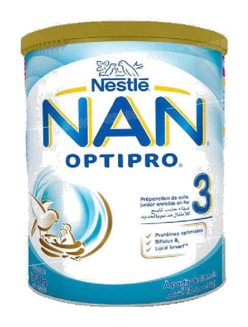 LAIT NATURE 400G POUR NOURRISSONS DE 12 MOIS ET PLUS NAN