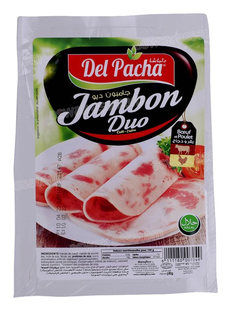 JAMBON DUO DE BOEUF ET POULET 80G DEL PACHA