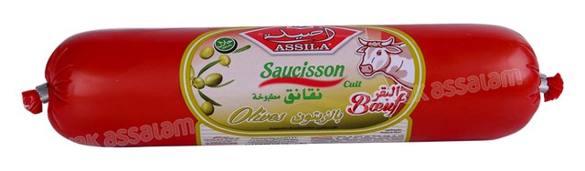 SAUCISSON DE BOEUF AUX OLIVES 350G ASSILA