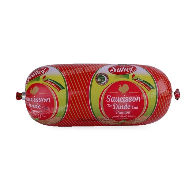 SAUCISSON DE DINDE PIQUANT 600G SAHEL