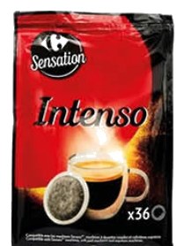 Café intenso Carrefour 36 unités
