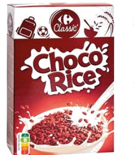 Céréales choco rice chocolat Carrefour 375g