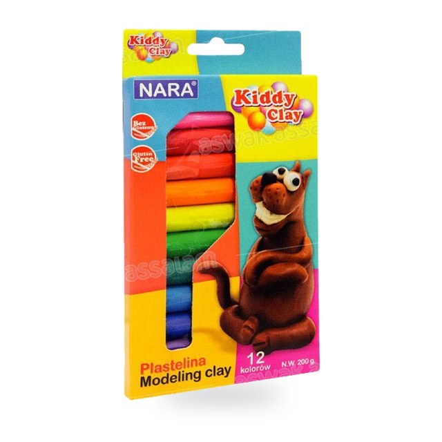 12 BATONS DE PATE A MODELER KIDDY CLAY