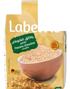 Fe Flocons d'avoine grandes petites feuilles LabelVie 500g mm
