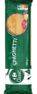 spaghettis Carrefour 500g ee ee