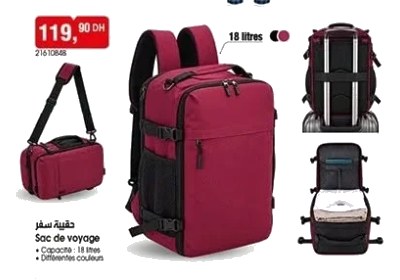 Sac de voyage – 18 litres