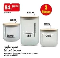Boîtes de conservation – Lot de 3