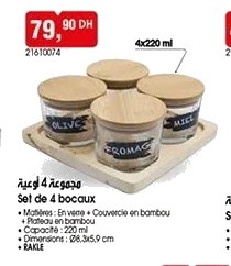 Boîtes à épices – Lot de 4