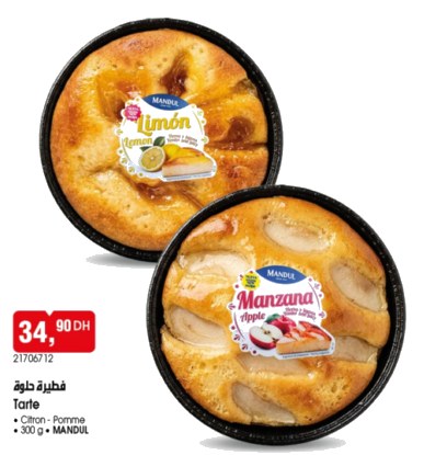 Tarte au citron ou pomme Mandul – 300g