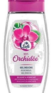 J Gel douche à l'orchidée Carrefour