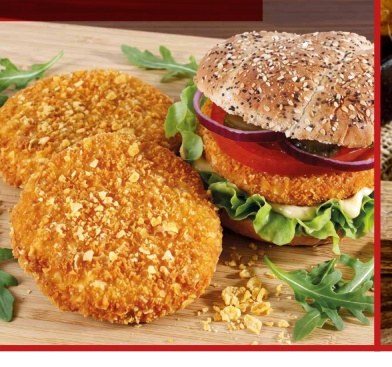 Burger pané prix au kg