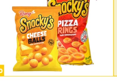 Révey Snacky's Cheese Balls 80g prix au kg