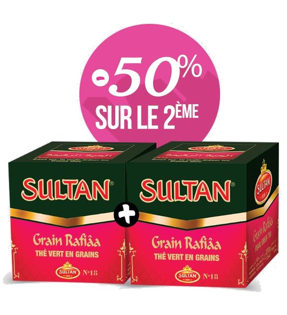 Lot de 2 thés verts en grains 200g – SULTAN